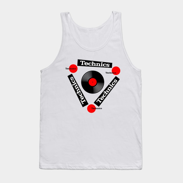 90s Classic Retro Style Technics Audio Tank Top by Honocoroko